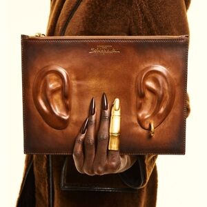 Schiaparelli Articulated Finger Ring in Gold| Pre-owned | Mild Signs of use